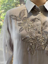 Grey Organza Co Ord