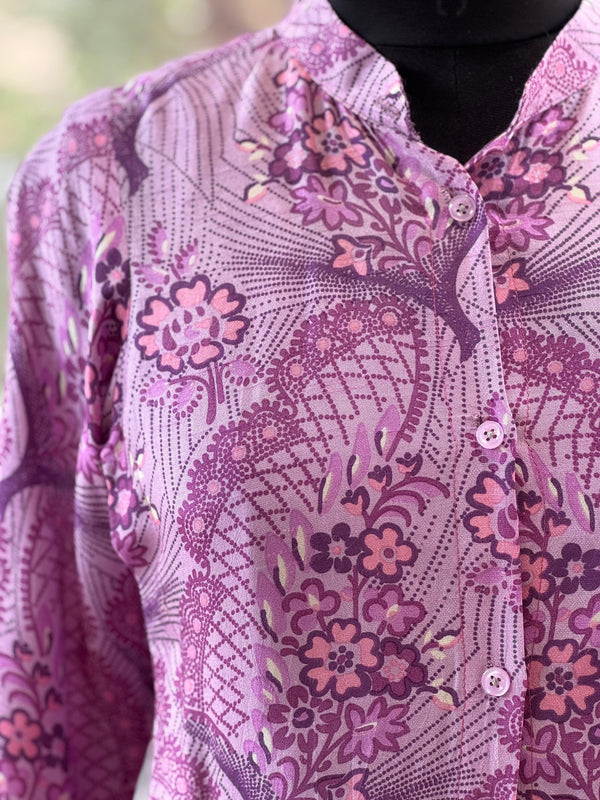 Purple Digital Print Tunic