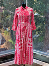 Pink Collared Neck A-Line Tunic