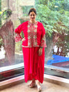 Red Skirt Set