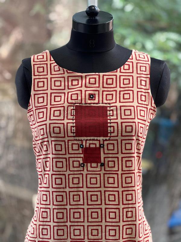 Printed Sleeveless Co Ord
