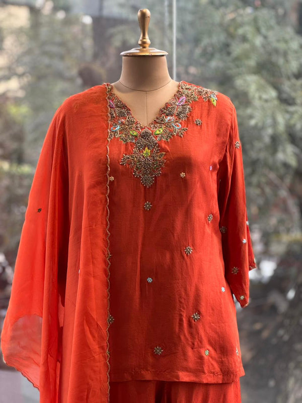Rust Palazzo Set