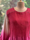 Red Chanderi Silk Shaded Suit