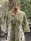 White Floral Print Aline Tunic