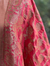 Pink Banarasi Dupatta Set
