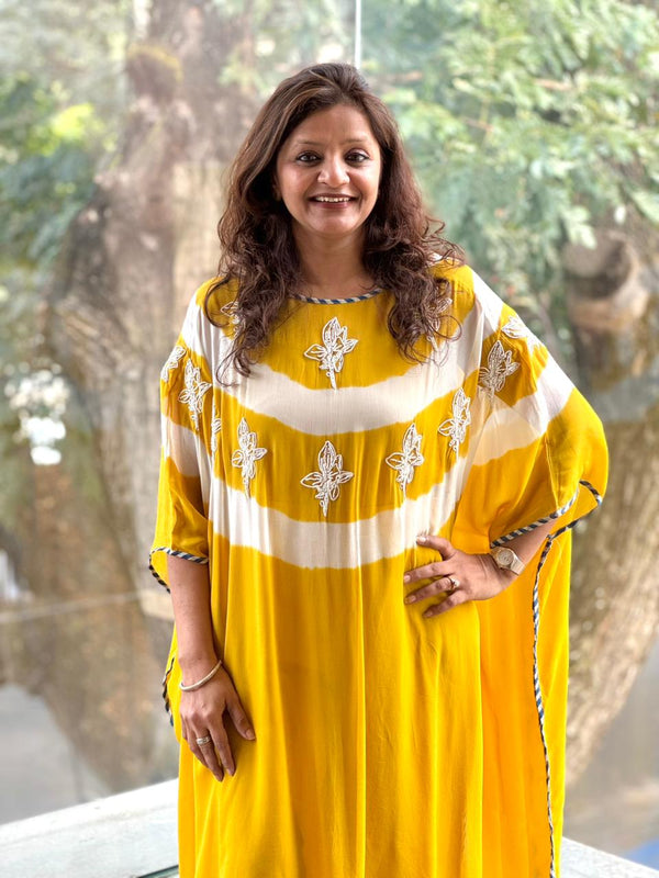 Yellow Kaftan Co Ord