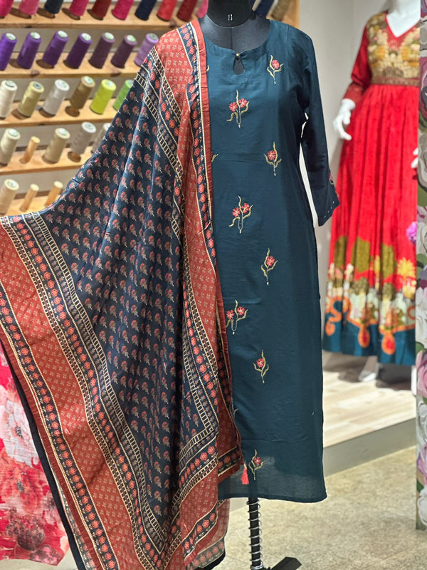 Printed Dupatta Set
