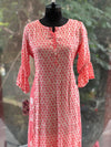 Peach Floral Printed Tunic