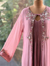 Pink Jacket Style Gown