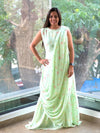 Green Drape Gown