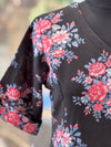 Black Floral Tunic