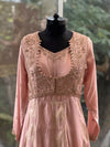 Peach Banarsi Gown