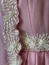 Pink Embroidered Cape Set