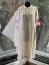 Off White Mirror Work Suit Set