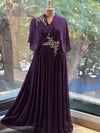 Purple Kaftan Style Gown
