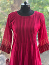 Maroon Pintux Yolk Suit Set