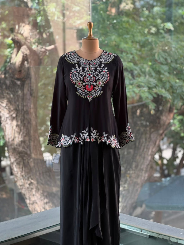 Black Skirt Set