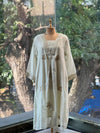Half White Mul Dupatta Set