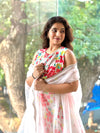 Pinkish Intricate Work Cape Set