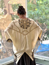 Beige Intricate Work Skirt Set