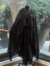 Black Shimmer Cape Set