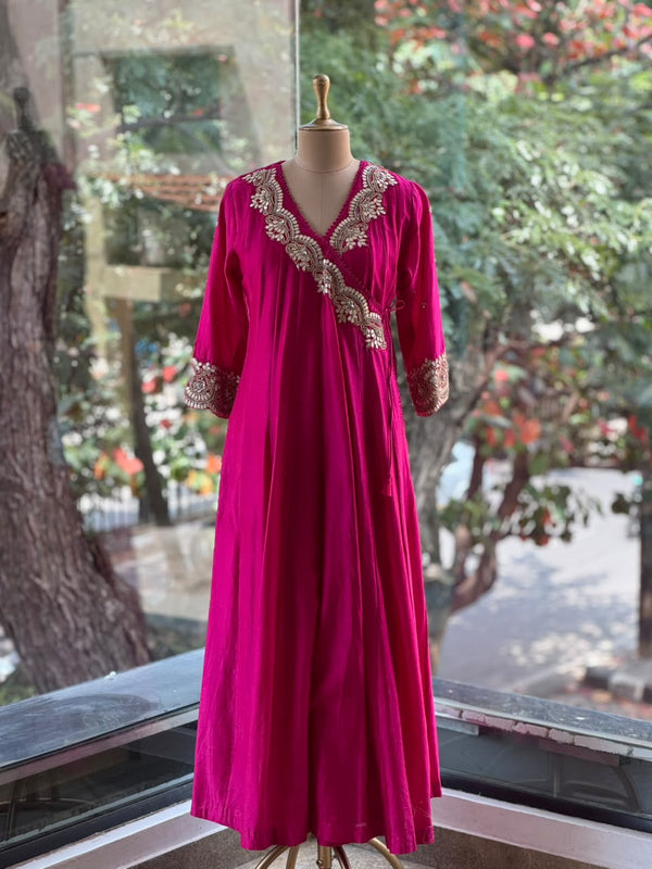 Pink Anarkali Set
