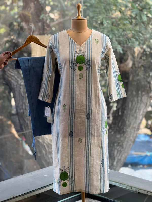 White Hand Painted Co Ord