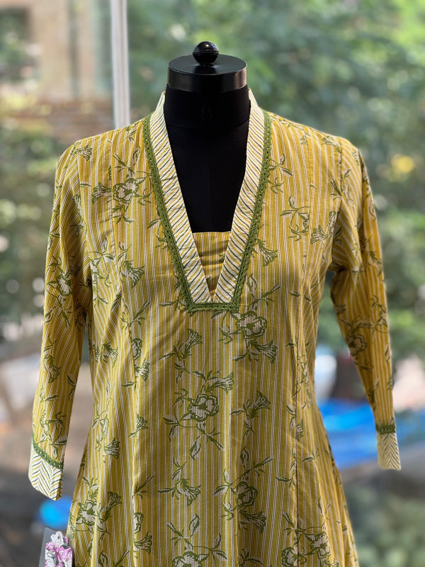 Yellow Floral Print Co Ord