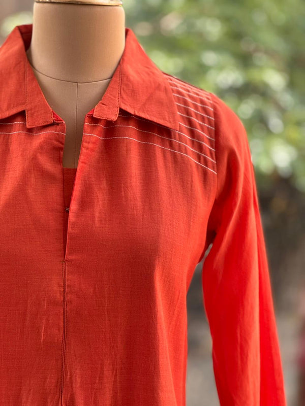Orangish Rust Tunic