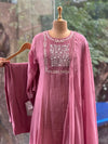 Pink Mul Chanderi Suit