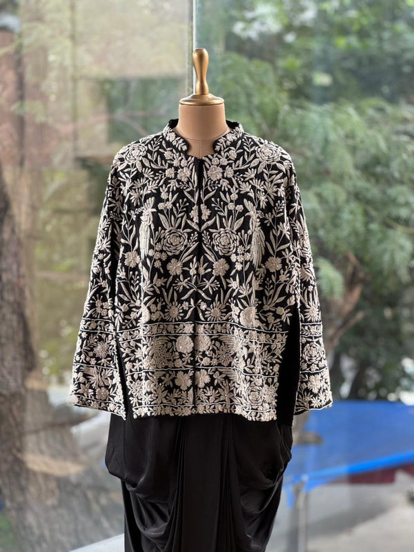 Black Stylish Jacket Set