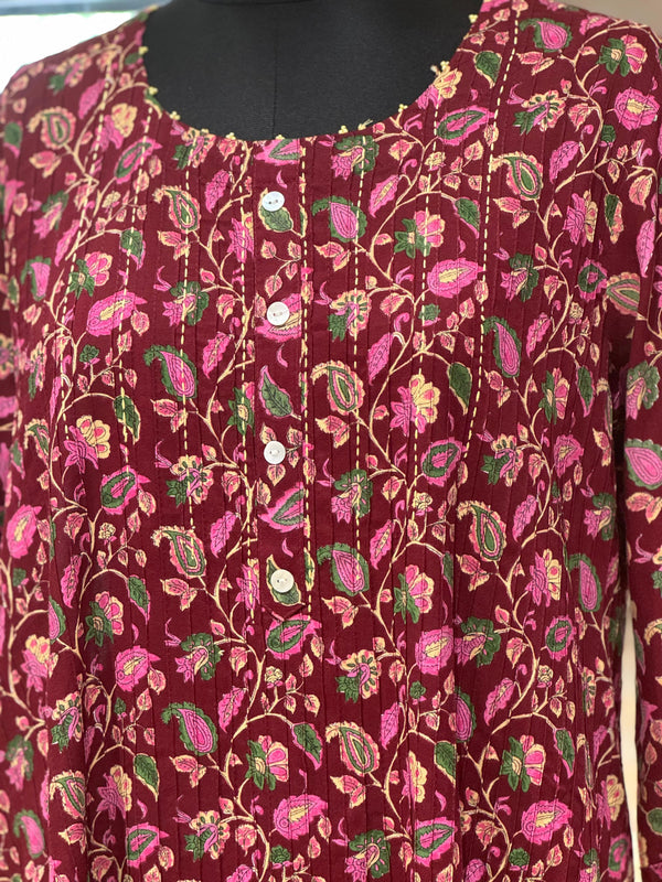 Maroon Tunic