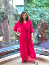 Fuchsia Pink Crush Flap Tunic
