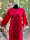Red Colourful Thread Embroidered Suit Set
