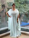Pastel Blue Kaftan Style Gown