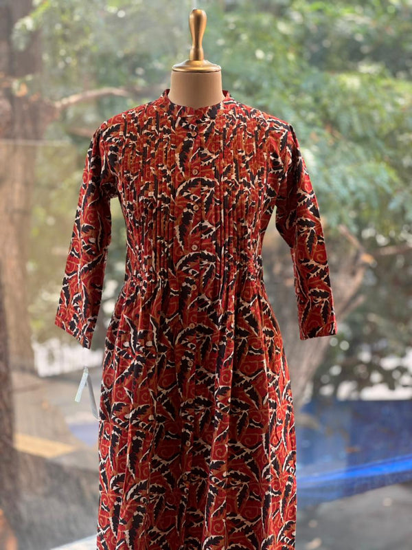 Rust Kalamkari Tunic