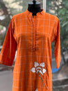 Orange Embroidered Tunic