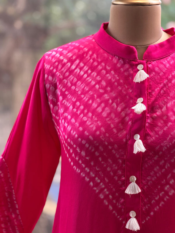 Pink Shibori Co Ord