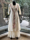 Cream Anghrakha Tunic