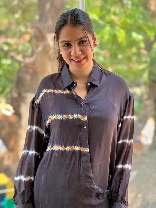 Black Shirt Style Co Ord