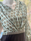 Pastel Green Printed Jumpsuit.