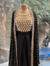 Black Bnadhej Print Cape Set
