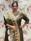 Olive Green Digital Printed Dupatta Set
