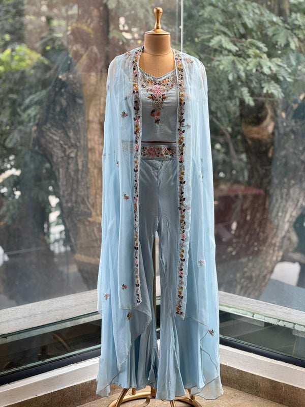 Powder Blue Palazzo Set