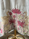 Grey Chanderi Silk Dupatta Set