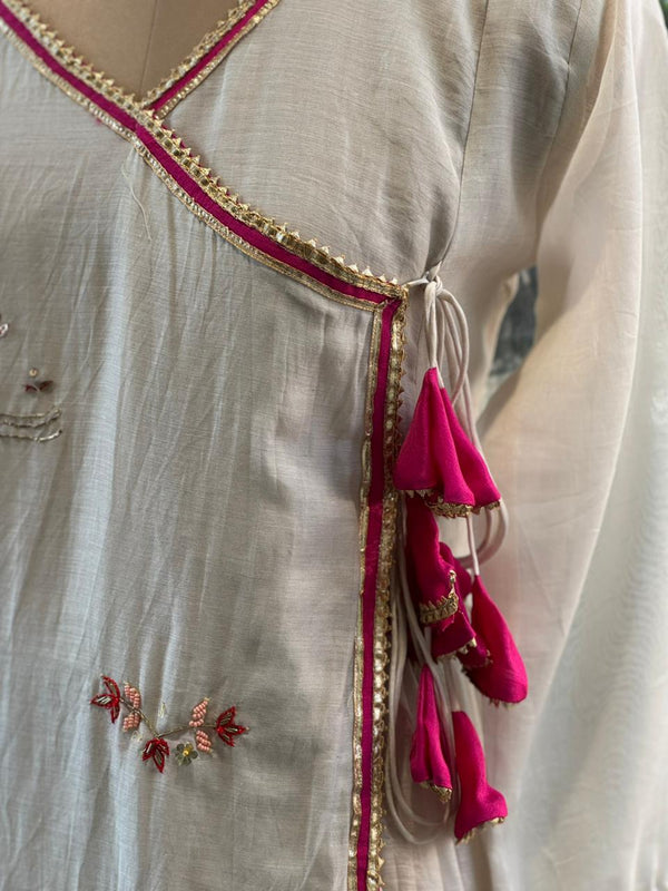 White Anghrakha Suit