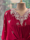 Red Kaftan Style Gown