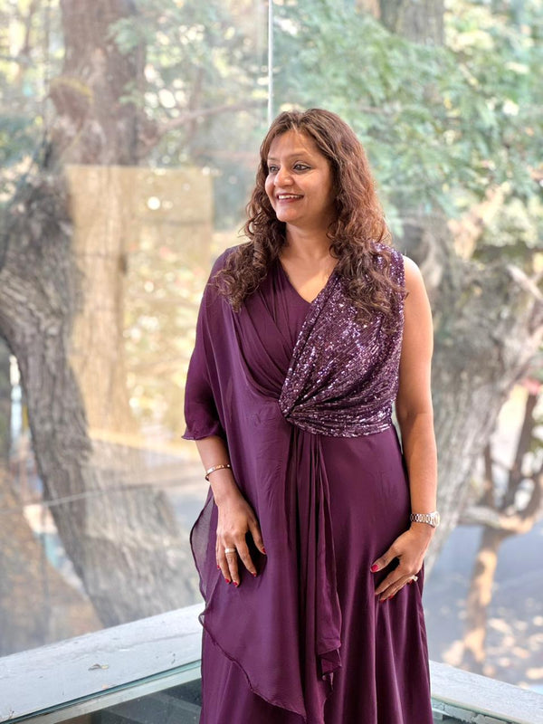 Purple Shimmer Gown