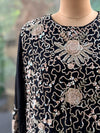 Black Gown with Intricate Handwork