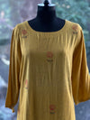 Yellow Kantha Flower Tunic